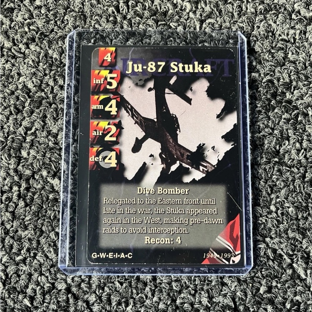 ✨ The Last Crusade: From Normandy To the Rhine 1995 Ju-87 Stuka Dive Bomber
Card